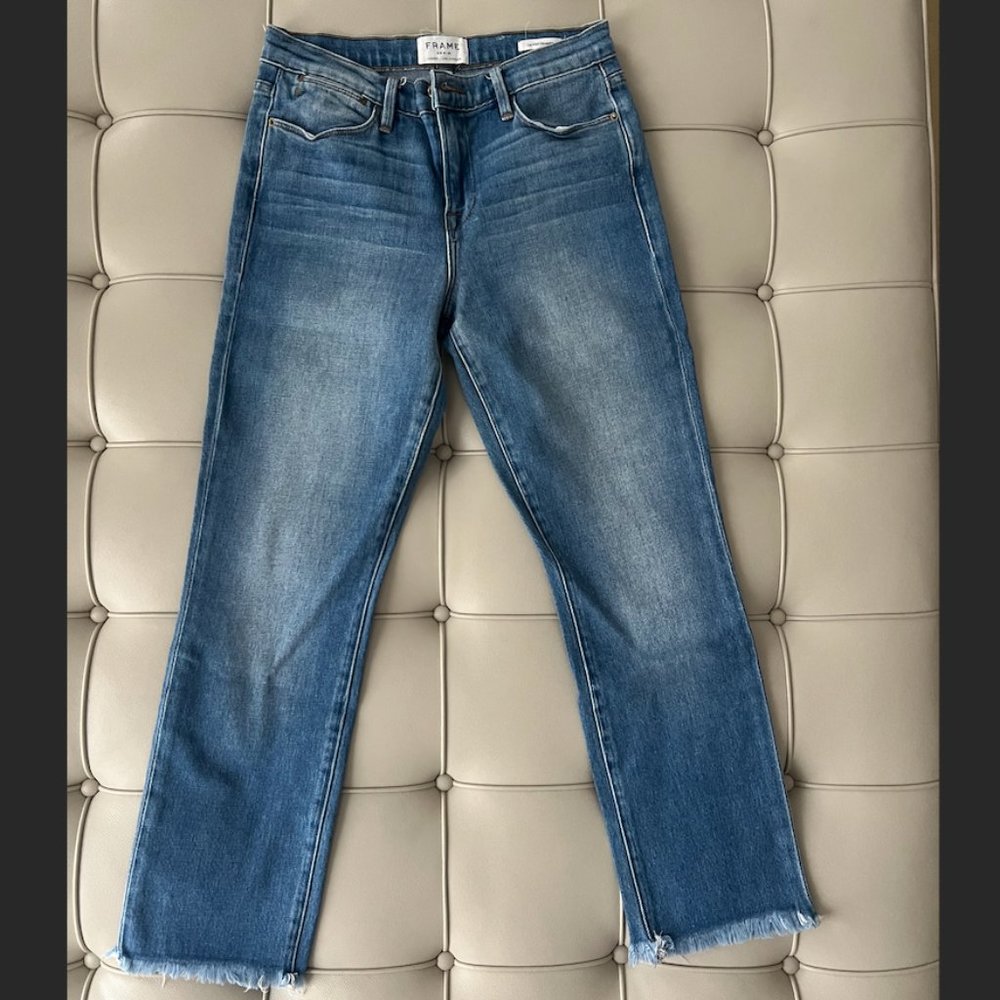 FRAME Le High Straight